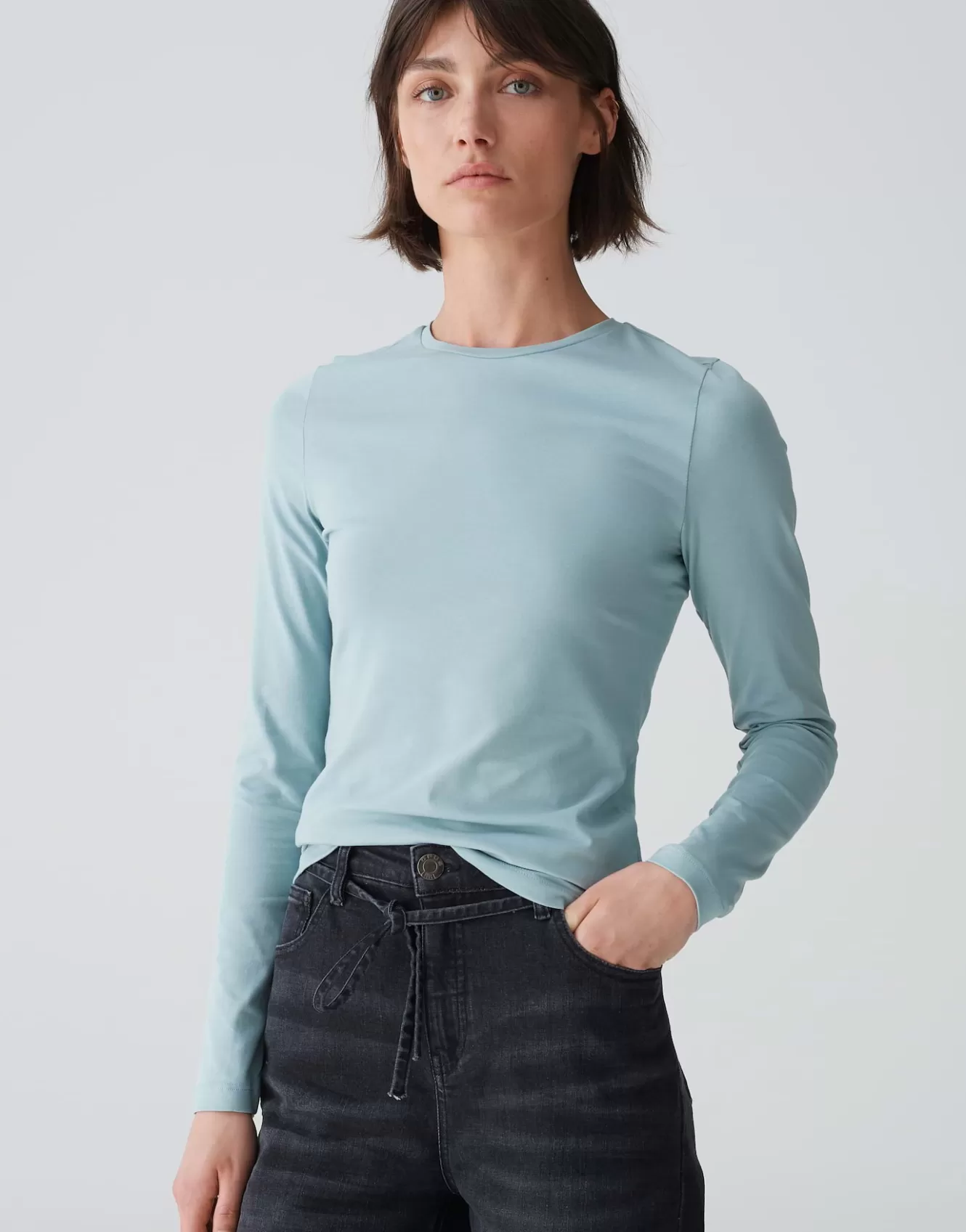 OPUS Basicshirt Smilla Blau Online Bestellen^Damen Basics | Shirts