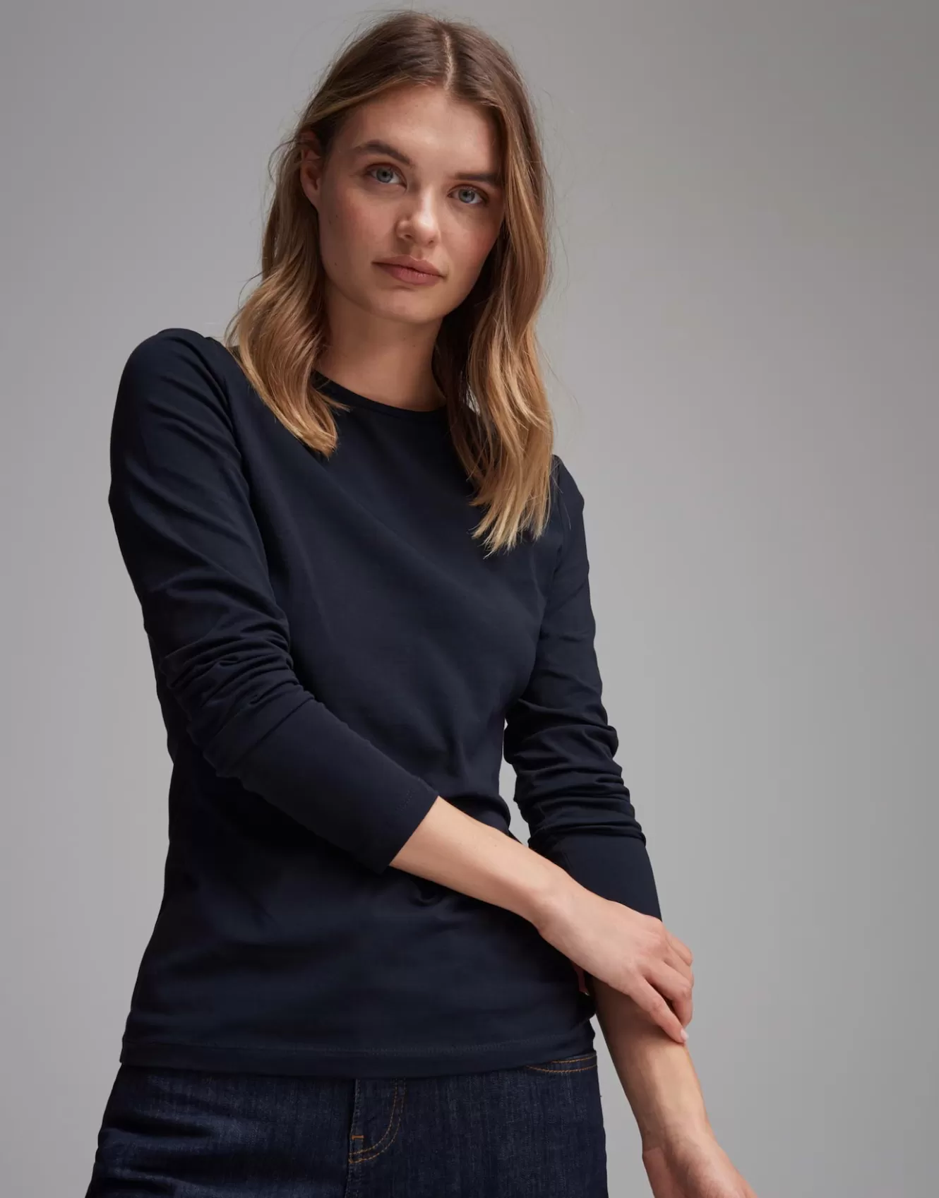 OPUS Basicshirt Smilla Blau Online Bestellen^Damen Basics | Shirts