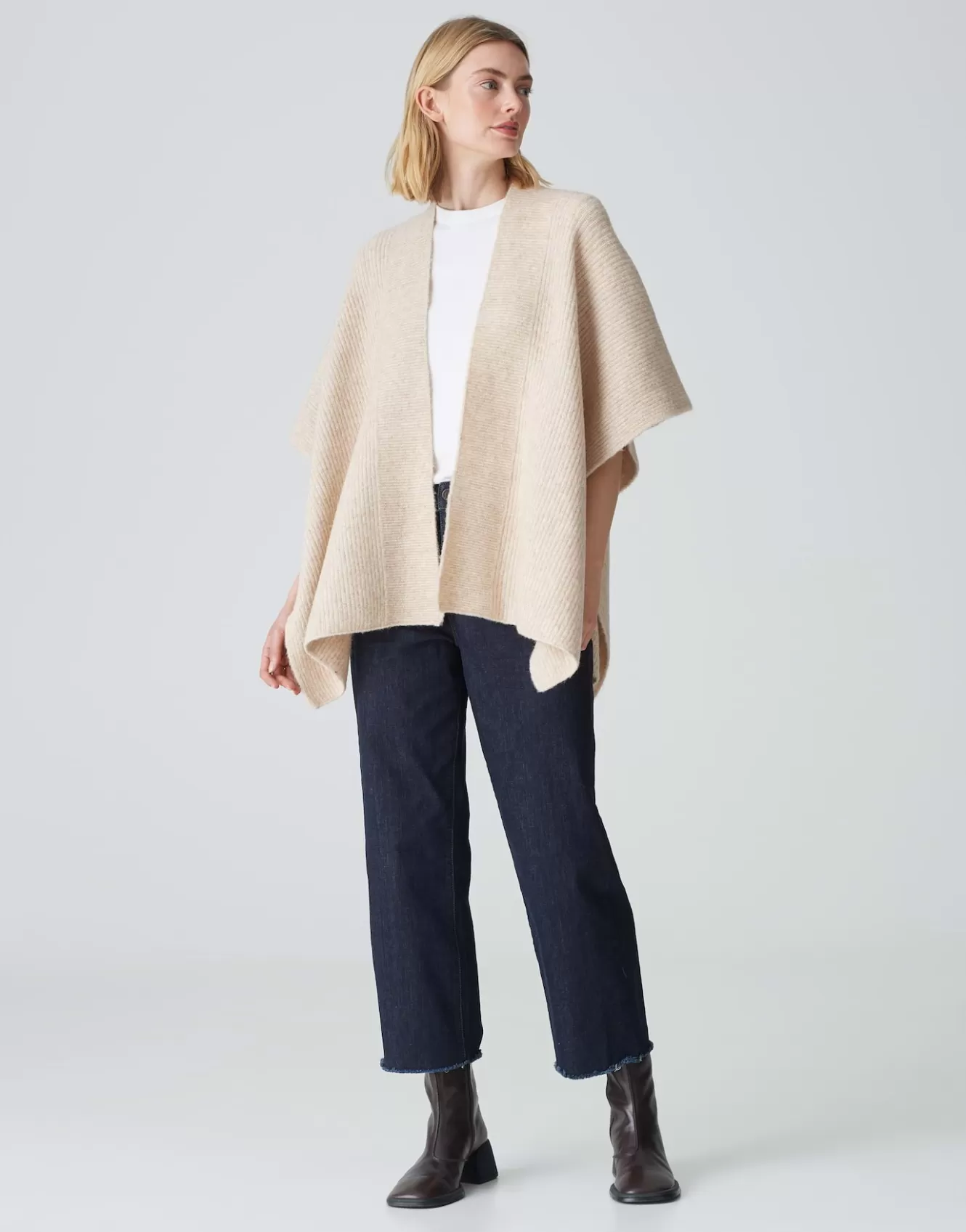 OPUS Cape Ablanki Cape Beige Online Bestellen^Damen Strick | Accessoires