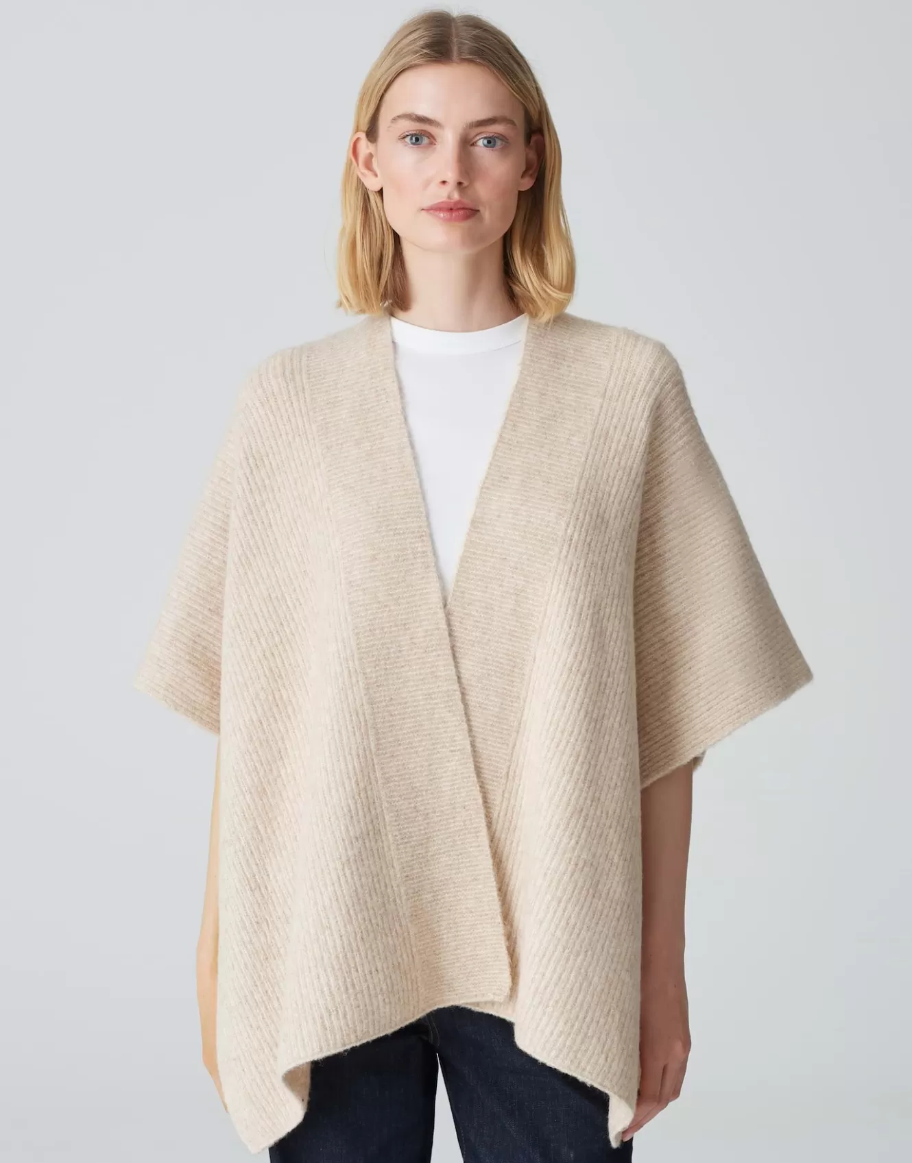 OPUS Cape Ablanki Cape Beige Online Bestellen^Damen Strick | Accessoires