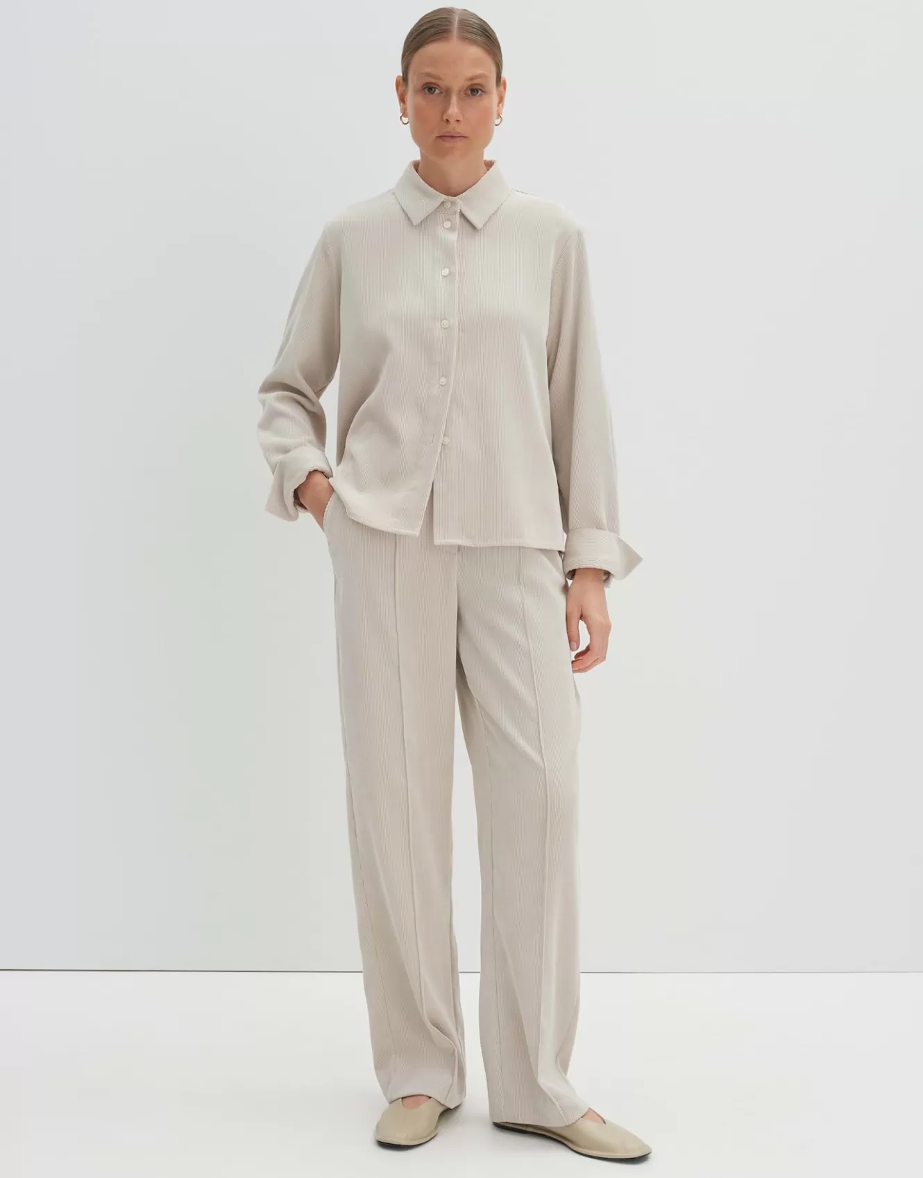 OPUS Cordbluse Zortney Detail Beige Online Bestellen^Damen Blusen