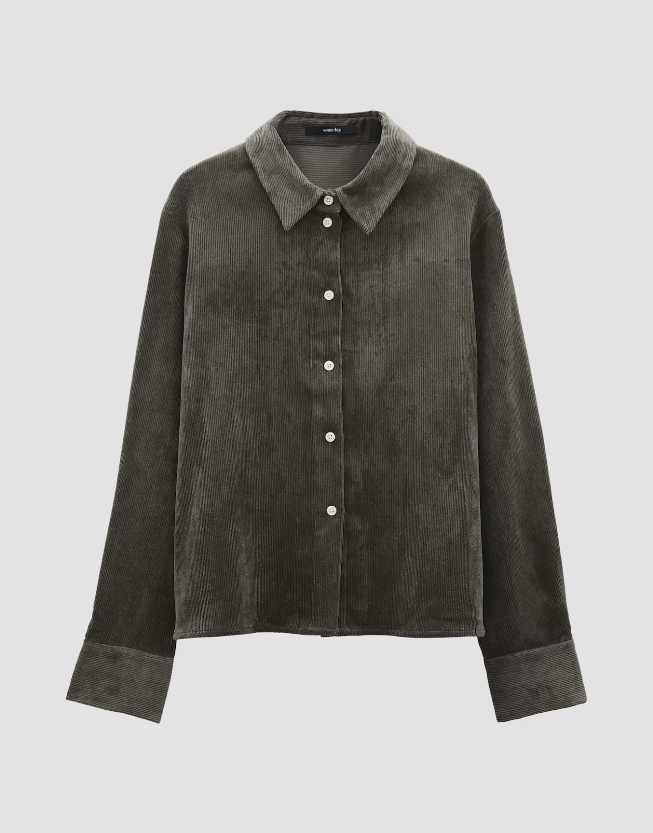 OPUS Cordbluse Zortney Detail Grün Online Bestellen^Damen Blusen