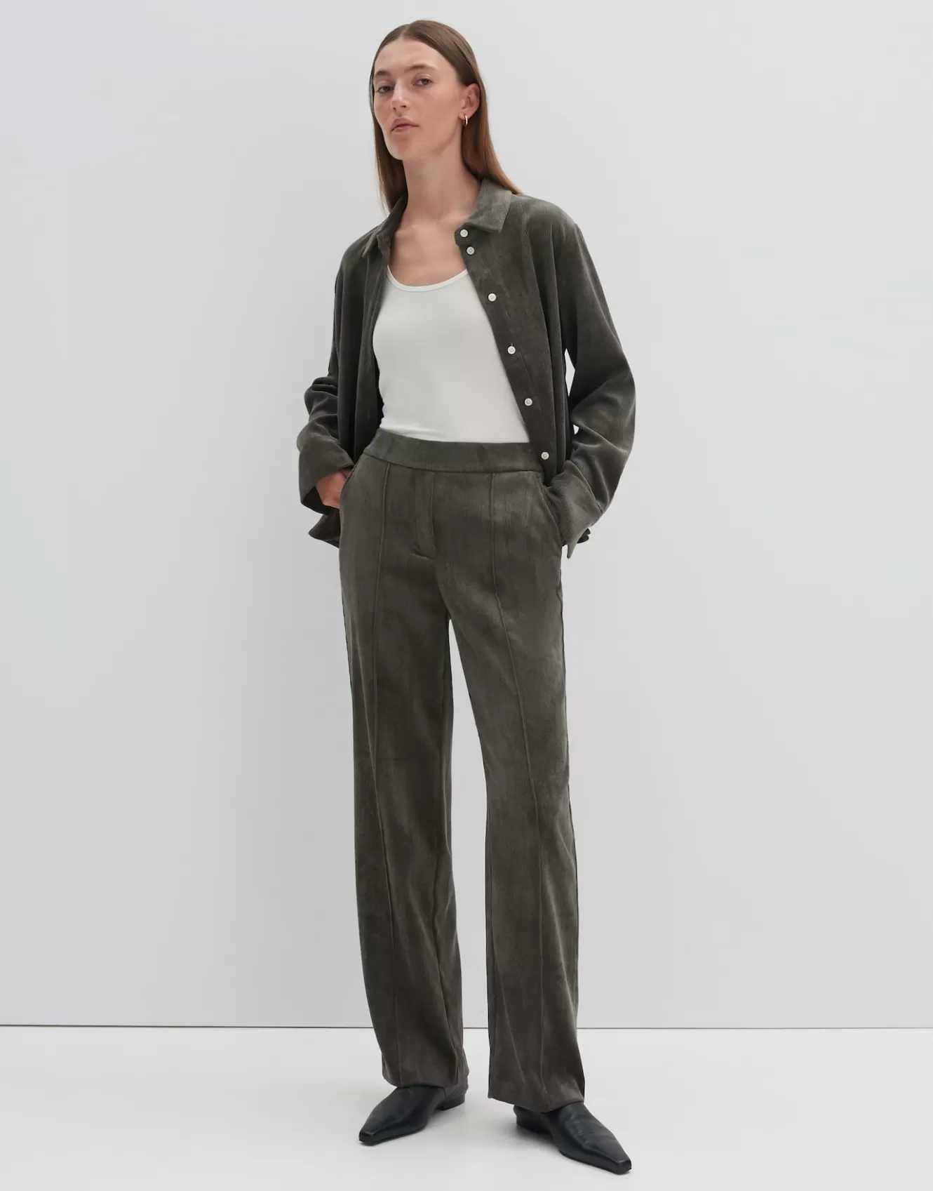 OPUS Cordhose Cenya Corduroy Grün Online Bestellen^Damen Hosen