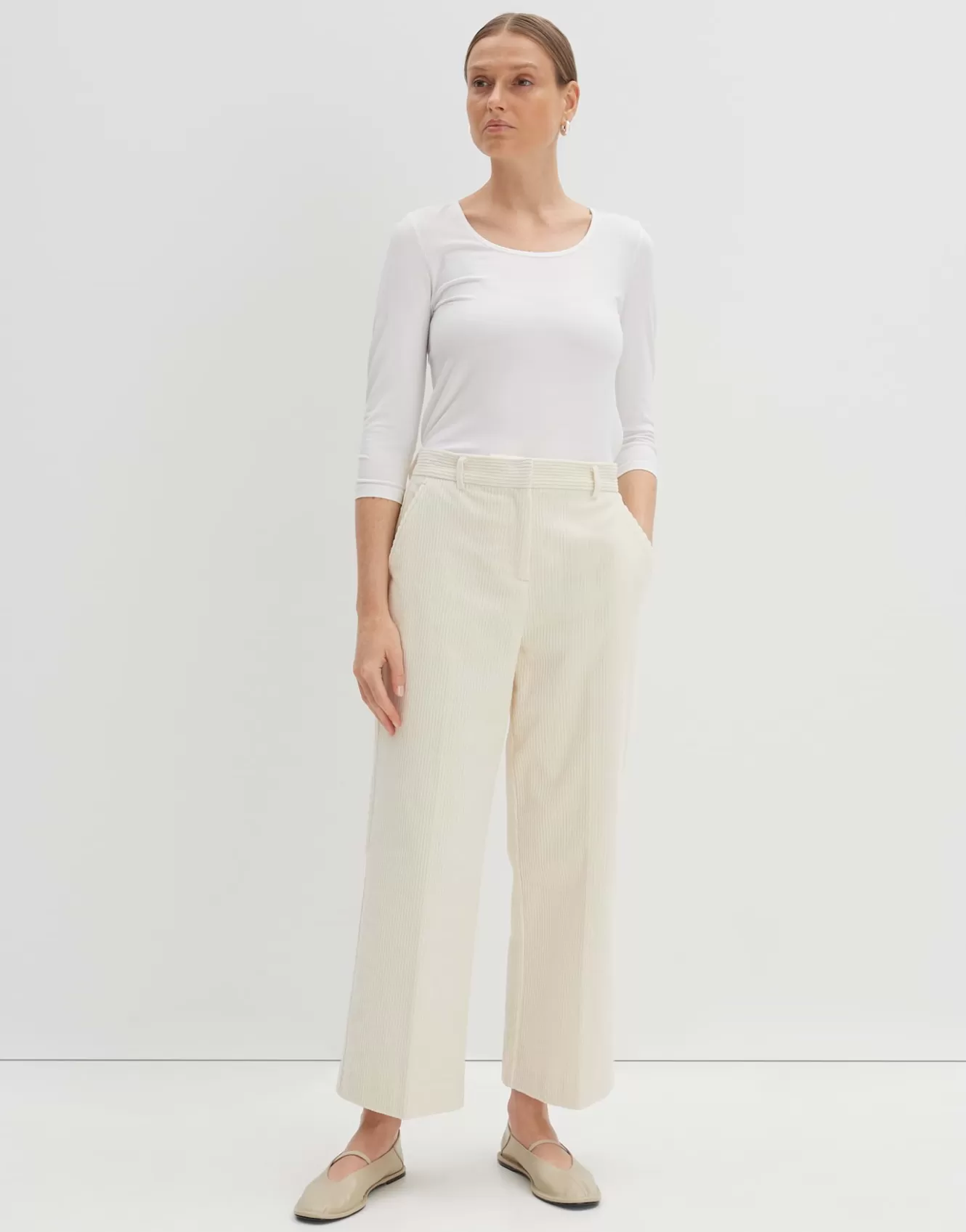 OPUS Cordhose Cisilia Corduroy Weiß Online Bestellen^Damen Hosen