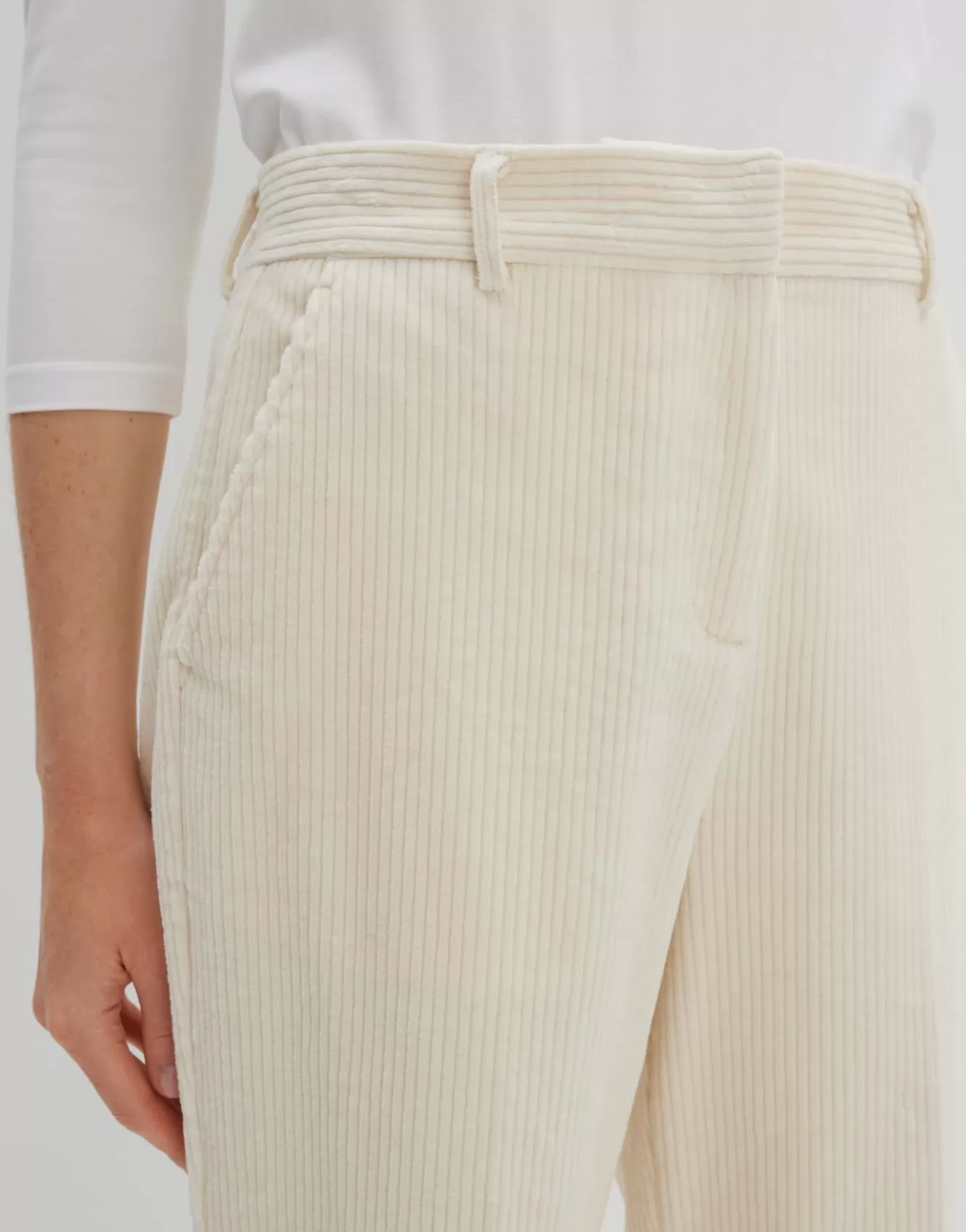 OPUS Cordhose Cisilia Corduroy Weiß Online Bestellen^Damen Hosen