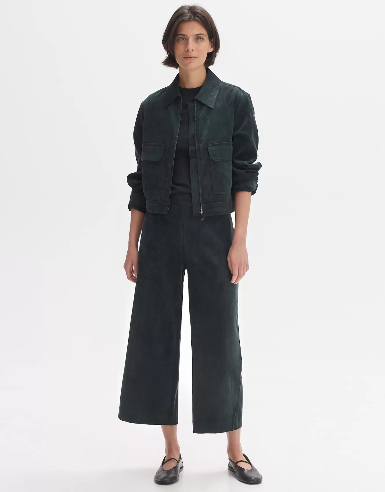 OPUS Cordhose Misha Babycord Grün Online Bestellen^Damen Hosen