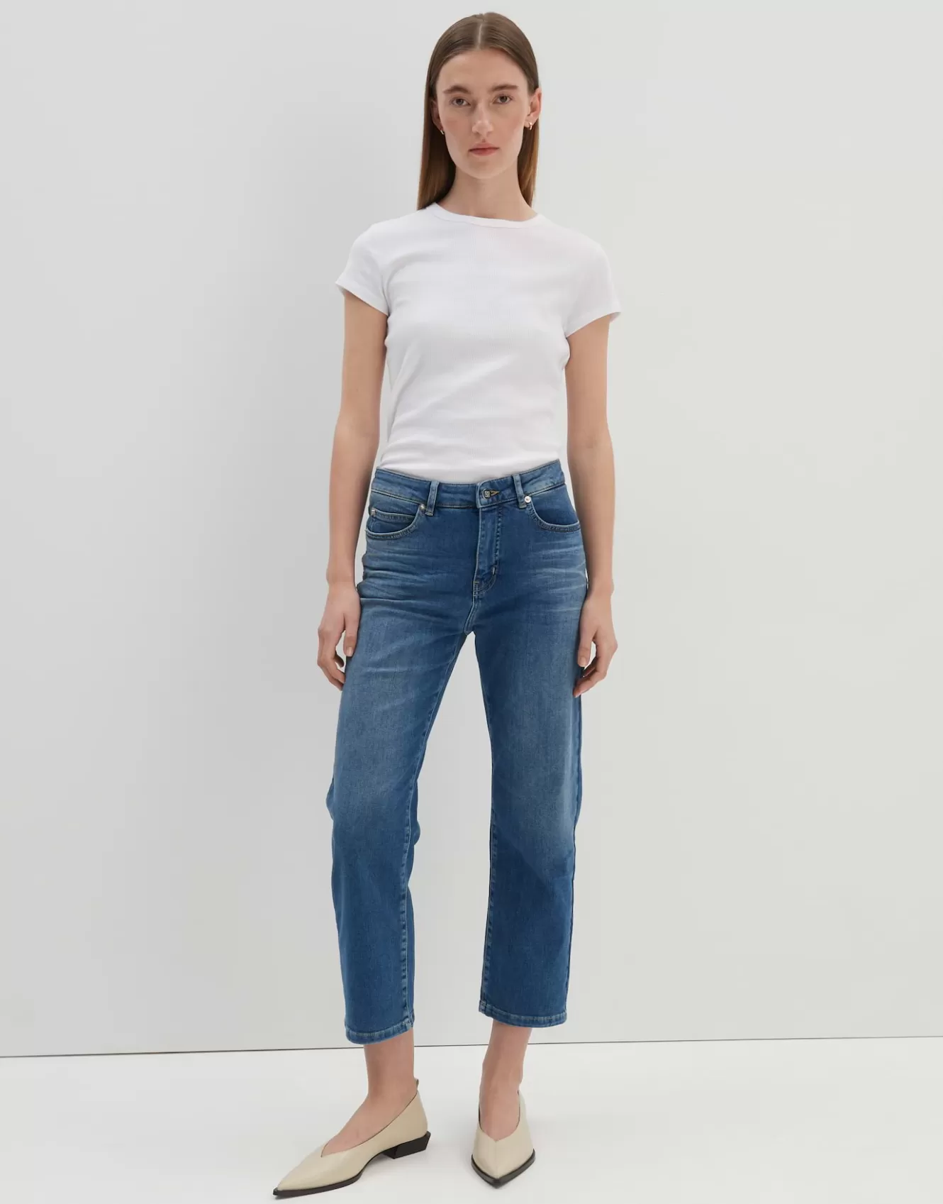 OPUS Cropped Relaxed Jeans Corah Blau Online Bestellen^Damen Jeans