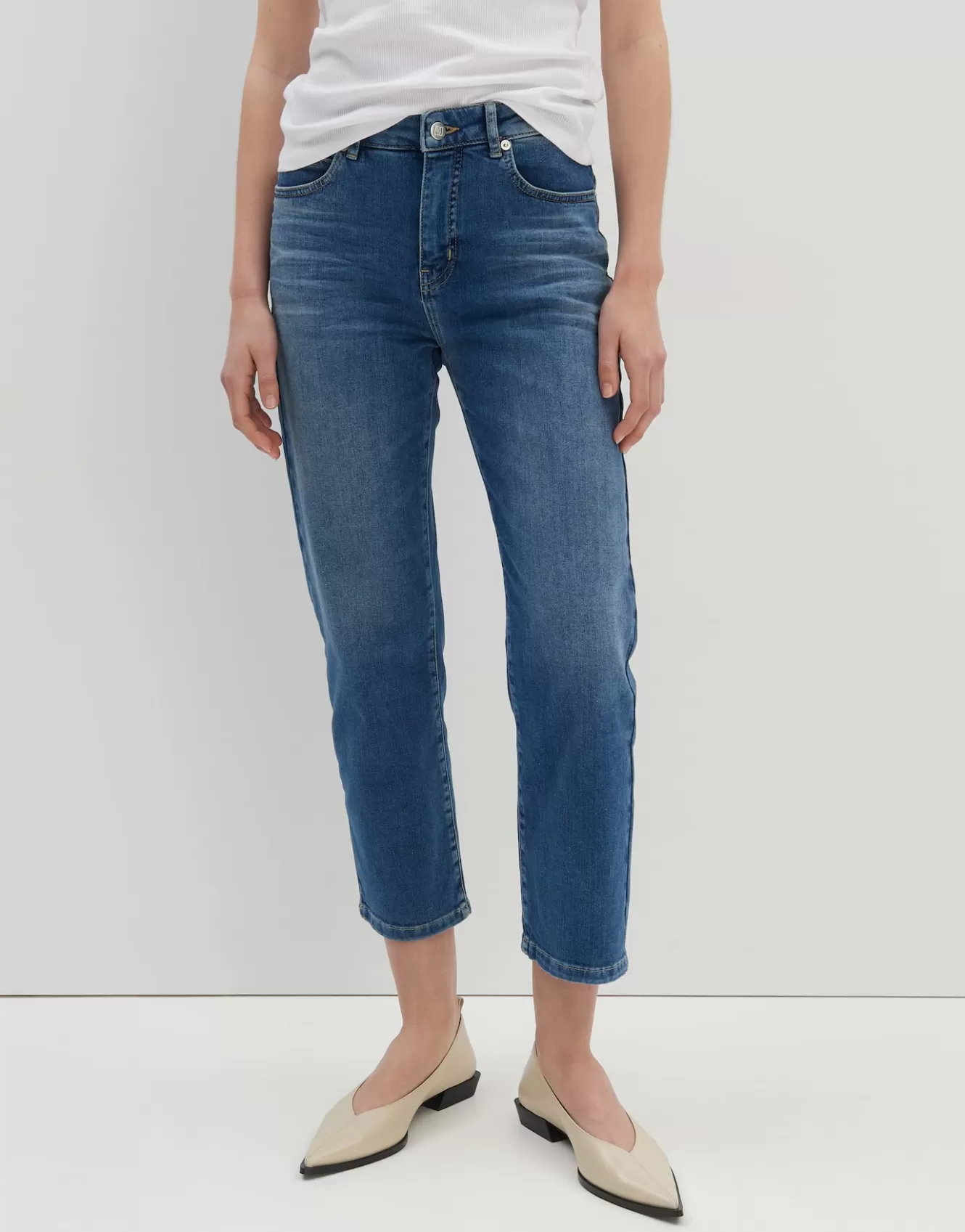 OPUS Cropped Relaxed Jeans Corah Blau Online Bestellen^Damen Jeans