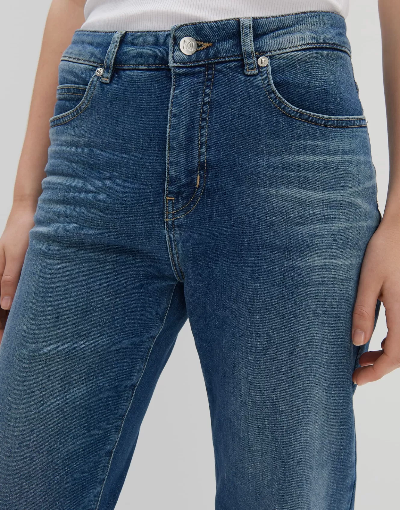 OPUS Cropped Relaxed Jeans Corah Blau Online Bestellen^Damen Jeans