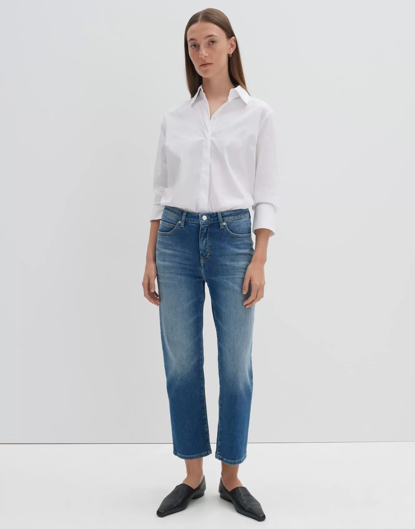 OPUS Cropped Relaxed Jeans Corah Iconic Blau Online Bestellen^Damen Jeans