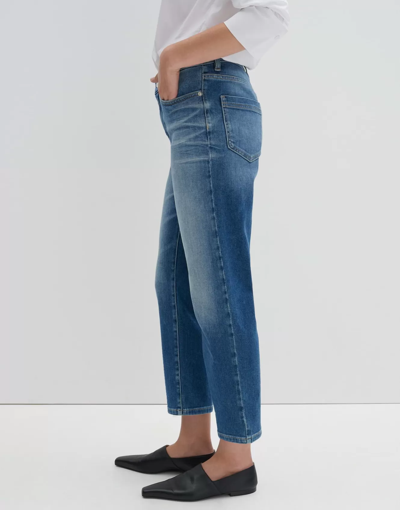 OPUS Cropped Relaxed Jeans Corah Iconic Blau Online Bestellen^Damen Jeans