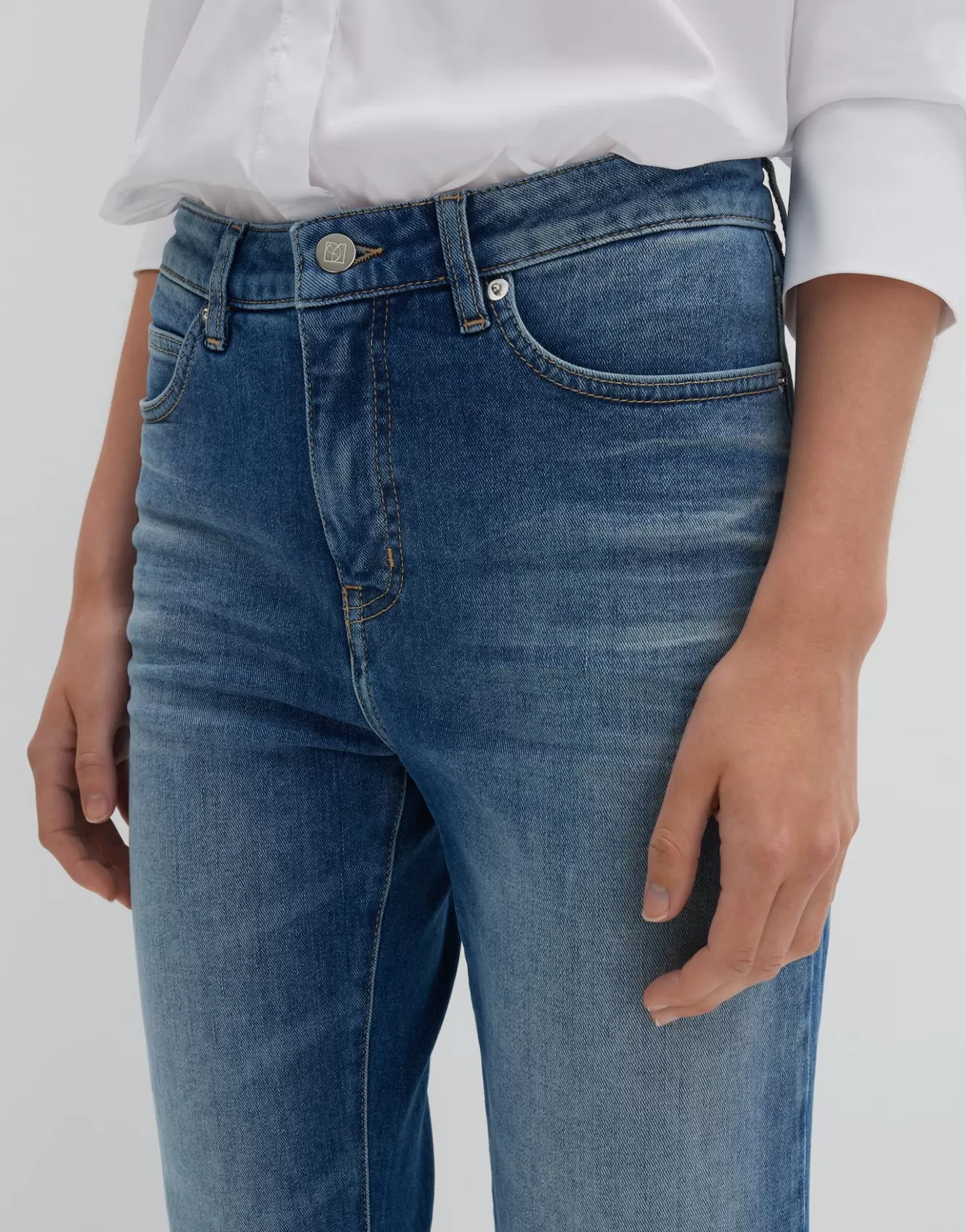 OPUS Cropped Relaxed Jeans Corah Iconic Blau Online Bestellen^Damen Jeans