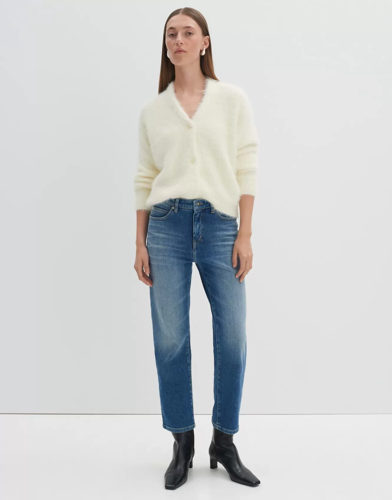 OPUS Cropped Relaxed Jeans Corah Iconic Blau Online Bestellen^Damen Jeans