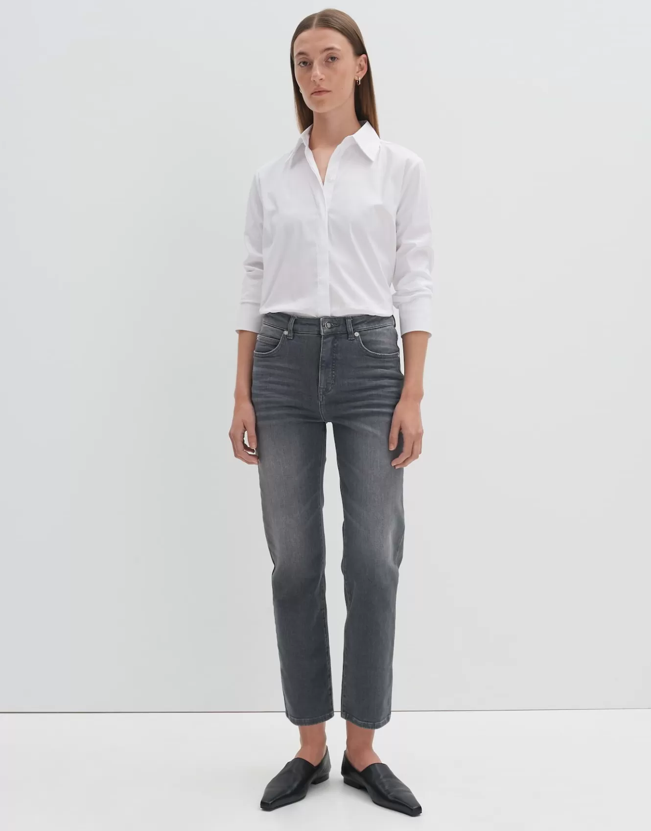 OPUS Cropped Relaxed Jeans Corah Iconic Grau Online Bestellen^Damen Jeans