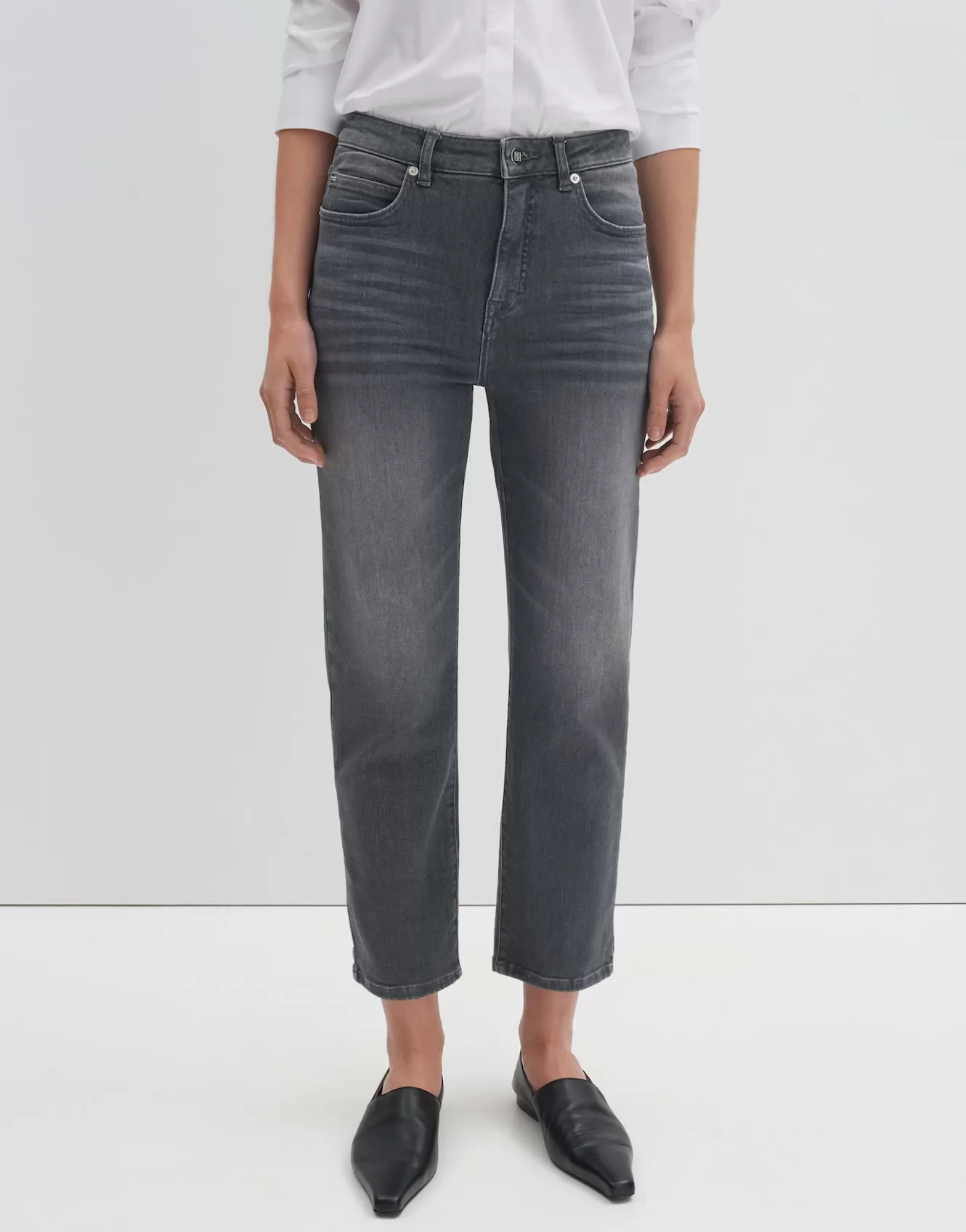 OPUS Cropped Relaxed Jeans Corah Iconic Grau Online Bestellen^Damen Jeans