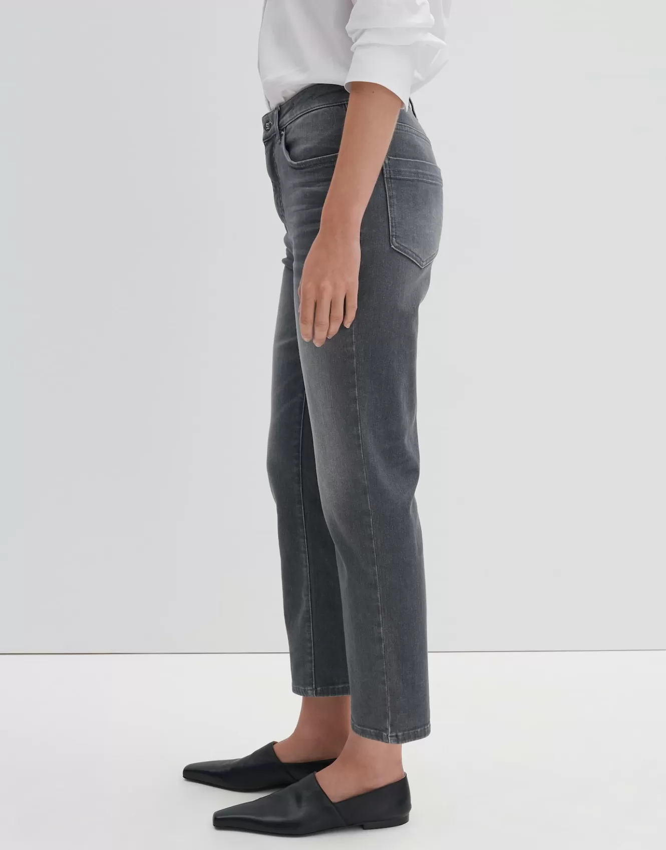 OPUS Cropped Relaxed Jeans Corah Iconic Grau Online Bestellen^Damen Jeans