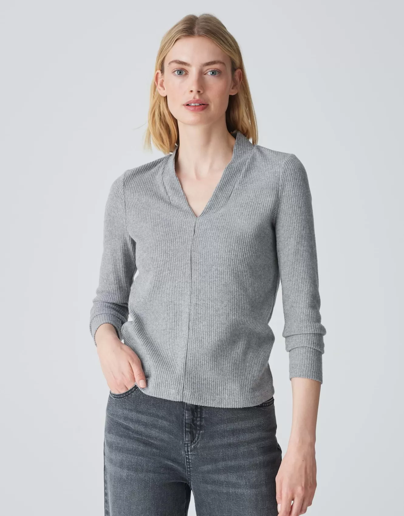 OPUS Jerseyshirt Somoko Grau Online Bestellen^Damen Shirts