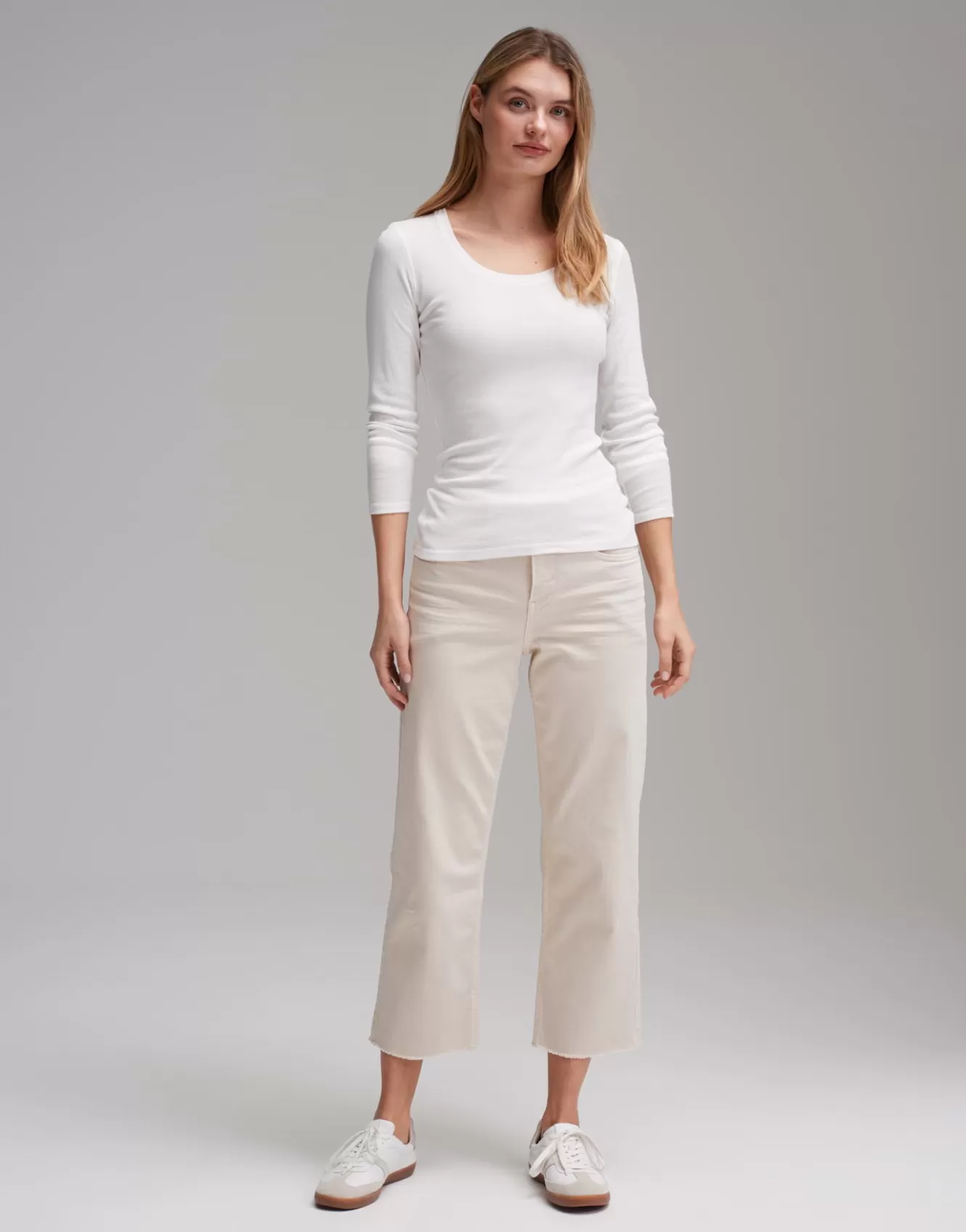 OPUS Langarmshirt Sorana Weiß Online Bestellen^Damen Basics | Shirts