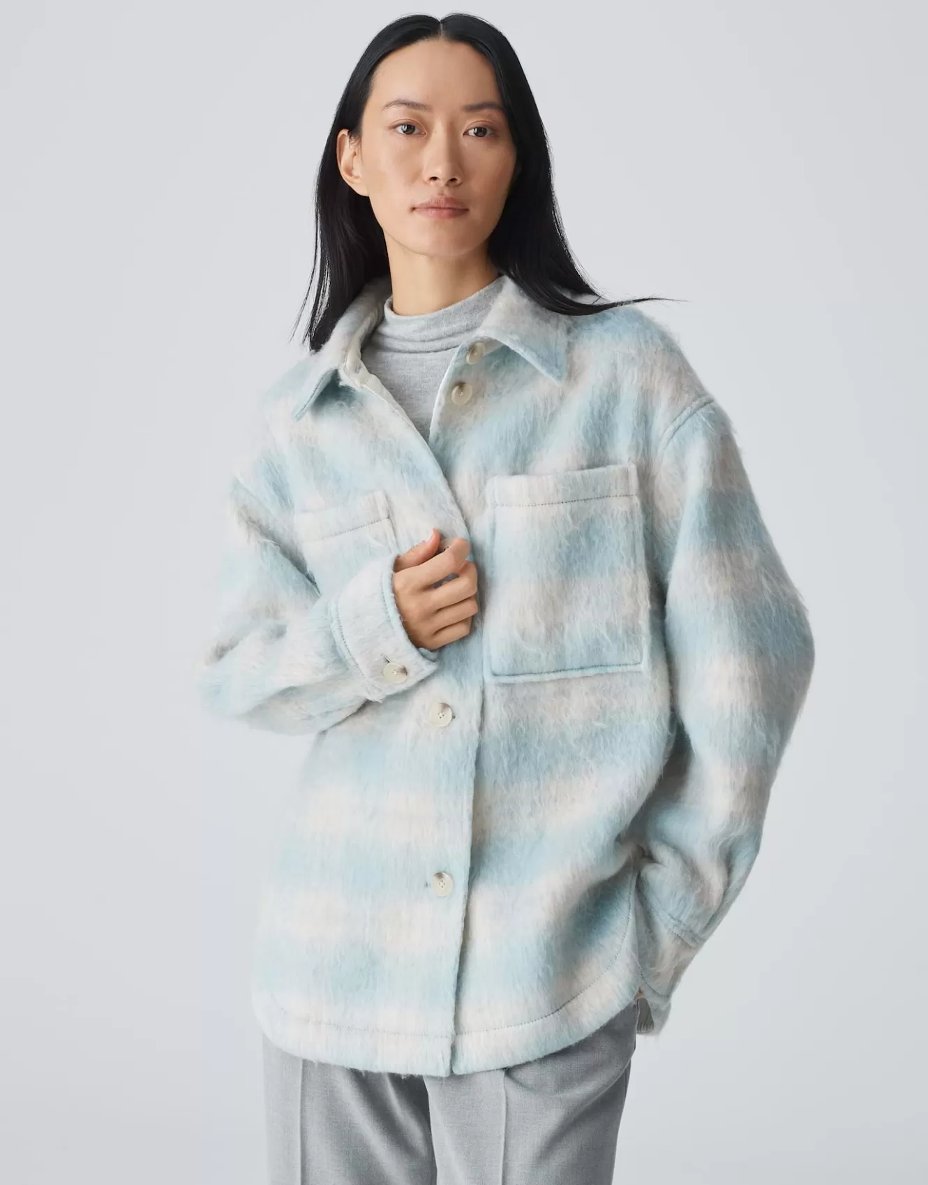 OPUS Overshirt Jelma Blau Online Bestellen^Damen Blazer / Westen