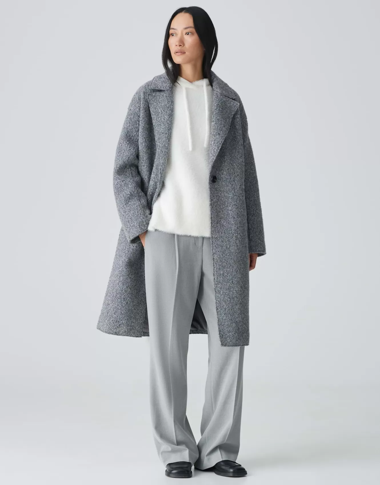 OPUS Oversize Mantel Hannie Grau Online Bestellen^Damen Jacken / Mäntel